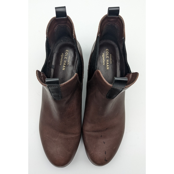 COLE HAAN Signature Grandos Waterproof Wedge Chelsea Boots-7.5 - Picture 8 of 14